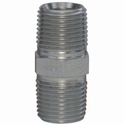 Dixon® 5404-20 Pipe Nipple, 1-1/4-11-1/2, MNPT, Steel, Zinc Plated, Domestic