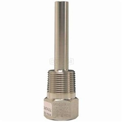 Dixon® 75TH2R075SS Thermowell, 7-1/2 in L Stem, 7-1/2 in L Insertion, 1-1/2-14 NPT Thread, 316 Stainless Steel