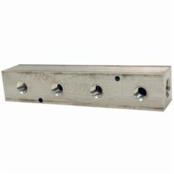 Dixon® AMF42 Bar Manifold, (1) 1/2 in NPT Inlets x (4) 1/4 in NPT Outlets, Aluminum, Domestic