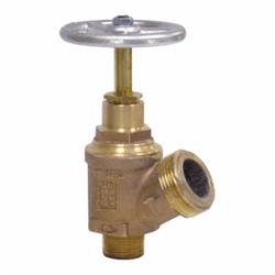 Dixon® ASHV1015F Sprinkler Hose Valve With Aluminum Handwheel, 1 x 1-1/2 in Nominal, MNPT x MNST (NH) End Style, 175 psi Pressure, Cast Brass Body