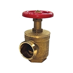 Dixon® AV2531 Global Angle Hose Valve, 2-1/2 x 3 in Nominal, FNPT x Male NH NST End Style, Forged Brass Body, Handwheel Actuator