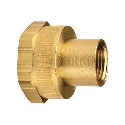 Dixon® 5011202C Garden Hose Adapter, 3/4-11-1/2 x 1/8-27, Female Garden Hose Thread x FNPTF, Brass, Domestic