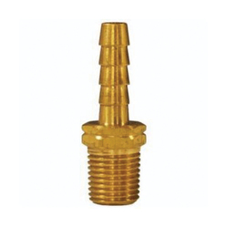 Dixon® 1020402BSPT Hose-to-Pipe Insert, 1/4 x 1/8 in Nominal, Barb x Male BSPT End Style, Brass, Domestic