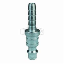 Dixon® D4S4 DF Series Industrial Interchange Quick Disconnect Pneumatic Nipple, 1/2 in Nominal, Quick Disconnect Coupler x Standard Hose Barb, 500 psi Pressure, Steel
