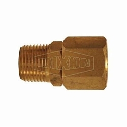 Dixon® D344R In-Line Swivel, 1/4 in, FNPT x MNPT, Brass, Domestic