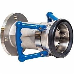 Dixon® DDC300SSFL MannTek Hose Unit Dry Disconnect Adapter, 3 in Nominal, ASA Flanged x Coupler End Style, 360 psi Pressure, 150 lb, 316 Stainless Steel