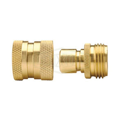 Dixon® 500QCKV Garden Hose Valved Assembly, Coupling, Brass, Domestic