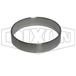 Dixon® DVF-A1016GF Overpressure Ring Vacuum Fitting, KF10, 304 Stainless Steel