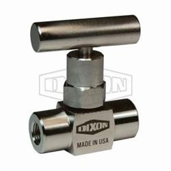Dixon® FFS101 Mini Needle Valve, 1/8-27 Nominal, FNPT End Style, 316 Stainless Steel Body