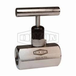 Dixon® FFS404 Mini Needle Valve, 1/2-14 Nominal, FNPT End Style, 316 Stainless Steel Body