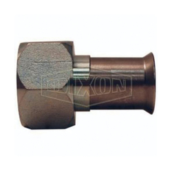 Dixon® FMF1000 Straight Hose Fitting, 1-5/16-12 x 1 in Nominal, 37 deg Female SAE/JIC x Weld End Style, Carbon Steel, Domestic
