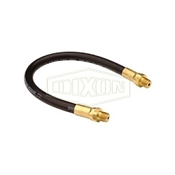 Dixon® GWH3600 Grease Whip Hose Assembly, 1/8-27 MNPT, For Use With Hand Grease Gun, Brass