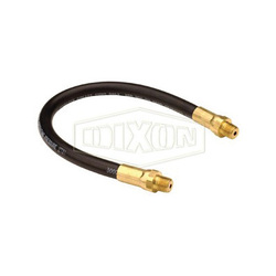 Dixon® GWH6000 Grease Whip Hose Assembly, For Use With Hand Grease Gun, 1/8-27 MNPT, Brass