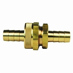 Dixon® 5890808K Short Shank Coupling With Hex Nut, 1/2 in x 3/4-11-1/2 Nominal, Hose Barb x GHT End Style, 2.95 in L, Domestic