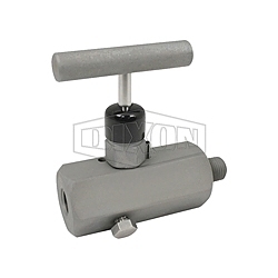 Dixon® MFC602 Hard Seat Block and Bleed Needle Valve, 1/4-18 Nominal, MNPT x FNPT End Style, 1000 psi Pressure, Steel Body