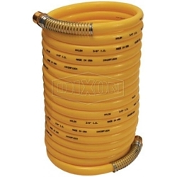 Dixon® PND-CC1412 Self-Storing Hose, 1/4 in Nominal, NPT End Style, 12 ft L, 185 psi Working, Nylon