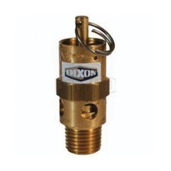 Dixon® SV100 Standard Safety Pop-Off Valve, 1/4 in, MNPT, 89 scfm, Brass Body