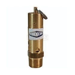 Dixon® SV100HD Heavy Duty Safety Pop-Off Valve, 1/2 in, MNPT, 208 scfm, Brass Body