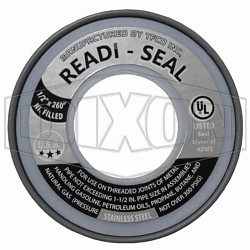 Dixon® TTA50SS Tape, 260 in L x 1/2 in W x 4 mil THK, PTFE, Domestic