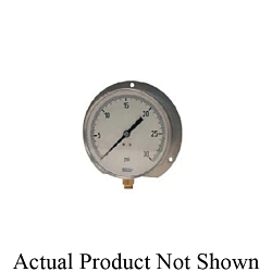 Dixon® 4277750-0001 Contractor Pressure Gauge, 0 to 15 psi, 1/4 in Connection, 4-1/2 in Dial, +/- 1 %