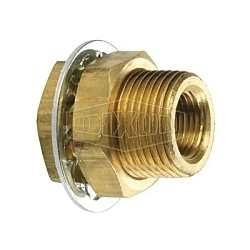 Dixon® 207BH6 Bulkhead Anchor Coupler, 3/8 in x 1-18 Nominal, FNPT x External MUNS End Style, Brass, Domestic