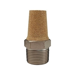 Dixon® CMF28 Conical Muffler, 1/4 in MNPT, 40 micron Filter, Steel, Domestic