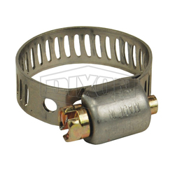 Dixon® MH4 MAH Miniature Worm Gear Clamp, 14/64 to 40/64 in Clamp, Stainless Steel Band, Stainless Steel Bolt, Domestic