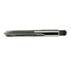 Drillco 215A120CP 2105 Spiral Point Tap, Right Hand Cutting, Oversized 5/16-18 Thread, Plug Chamfer, 2 Flutes, Bright, HSS