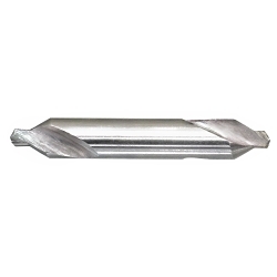 Drillco 350AA00 3500 Imperial Plain Combined Drill and Countersink, 0.025 in Drill - Decimal Inch, 60 deg Included Angle, 60 deg Point Angle, HSS, Bright