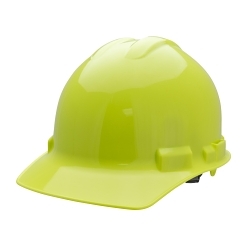 DUO Safety® H24R6 High Density Hard Hat, Polyethylene, 4-Point Suspension, Ratchet Adjustment