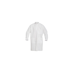 DuPont™ PB219SWH5X003000 PB219S Lab Coat, 5 Extra, White, ProShield® 10, Front Snap Closure