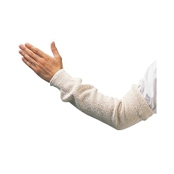 DURAWEAR® 2818TY/C Standard Weight Sleeves, Universal, 18 in L, 16 oz Cotton/Polyester, White
