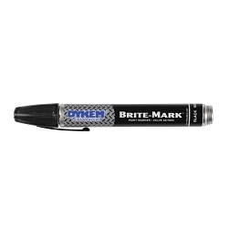 Dykem® BRITE-MARK® 40 40003 General Purpose Permanent Paint Marker, Medium Tip, Aluminum, Black
