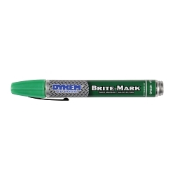 Dykem® BRITE-MARK® 40 40004 General Purpose Permanent Paint Marker, Medium Tip, Aluminum, Green