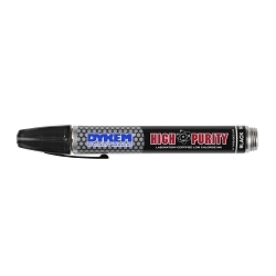 Dykem® 44404 High Purity 44 Permanent Paint Marker, Medium Tip, Aluminum Barrel Container/Fiber Tip, Black