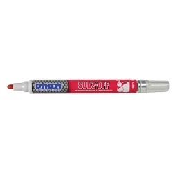 Dykem® SUDZ OFF® 916 91939 Detergent Removable Temporary Industrial Marker, Aluminum Barrel Container, Red