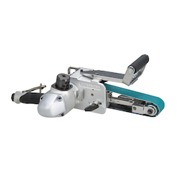 Dynabrade® Dynabelter® 11477 Extra Heavy Duty Vertical Abrasive Belt Tool, 1 to 2 in W x 30 in L, 2 hp, 70 scfm Air Flow, 90 psi