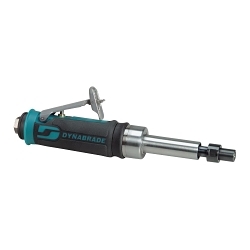 Dynabrade® 43506 Straight Line Rotary Vane Non-Vacuum Standard Muffler Governor Controlled Extension Die Grinder, 1/4 in Collet, For Max Wheel Dia: 3 in, 0.4 hp, 20 scfm Air Flow, 90 psig, 25000 rpm Speed