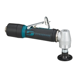 Dynabrade® 48520 Geared Lightweight Disc Sander With Extended Muffler, 2 in Dia Disc, 1/4-20 Male Arbor/Shank, 0.4 hp, 27 scfm Air Flow, 90 psi