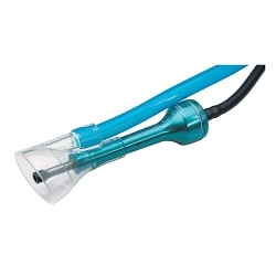 Dynabrade® 51634 Central Vacuum Straight Line Air Pencil Grinder With Teal Tool Cap, 3 mm Collet, 0.1 hp, 8 scfm Air Flow, 90 psi, 60000 rpm Speed