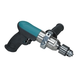 Dynabrade® 52774 Geared Drill, 3/8 in Dyna Chuck, 1/2 hp, 90 psig, 10 in OAL, 31 scfm Short Run Air Consumption