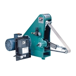 Dynabrade® 64863 3-Wheel Stack Action Variable Speed Versatility Grinder, 72 in L x 1/4 to 2 in W Belt, 3 hp