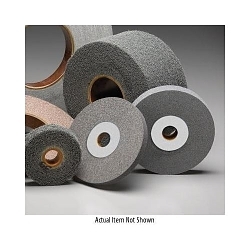 Dynabrade® 78395 Convolute Deburring Wheel, 6 in Dia Wheel, 1 in Center Hole, 1 in W Face, Medium Grade, Aluminum Oxide Abrasive