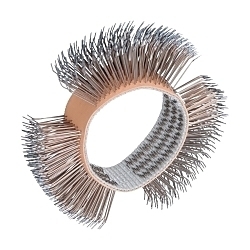 Dynabrade® 92247 Fine Grade Wheel Brush, 4 in Dia Brush, 3/4 in W Face, Straight Tip Filament/Wire