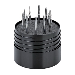 Dynabrade® DynaCut™ 94021 Burr Set, Double Cut, 10 Pieces