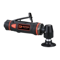 Dynabrade® Nitro™ DS32 Non-Vacuum Rotary Vane Disc Sander, 2 in Dia Disc, 1/4-20 Threaded Arbor/Shank, 0.3 hp, 18 scfm Air Flow, 90 psig