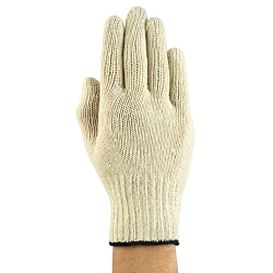 Edge® 241999 76-606 Medium Weight General Purpose Gloves, 9, Cotton/Polyester, Off-White
