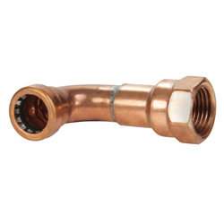 EPC CopperLOC™ 10170825 907-3 Female Push Elbow 90 deg Female Push Elbow, 3/4 in Nominal, C x Female End Style, Copper
