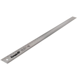 EmpireĀ® 4004IM Heavy Duty Straight Edge Ruler, Graduations 1/16 in, Aluminum