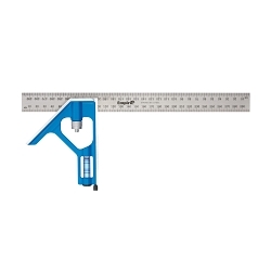 MilwaukeeĀ® EmpireĀ® True BlueĀ® E250M Professional Combination Square, 30 cm L x 5-1/4 in W, Stainless Steel Blade